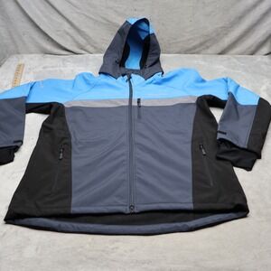 Amazon Jacket Mens 2XL Black Softshell Luly Delivery Driver Wind Rain Outdoor